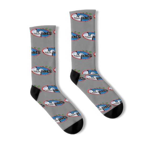 Disney Channel Games Logo Socks, Mickey Disney Gamer Socks, Disneyland Epcot Socks, Gamer Kids Socks