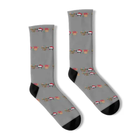 Animal Kingdom Christmas Socks, Disney Christmas Family Socks