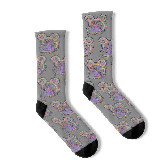 One Little Spark Of Inspiration  Socks, Disney Figment Dragon Socks