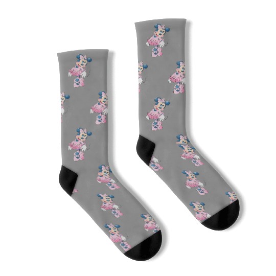 Minnie Mouse Ballerina Socks, Family Disney Socks, Matching Minnie Socks