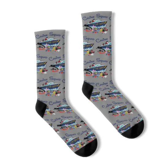 Disney Cruise Squad Socks, 2024 Cruise Socks, Disney Family Cruise Socks, Disney Vacation Socks, Disney Cruise Trip Socks