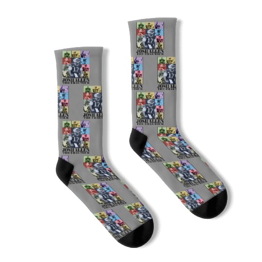 Discover Josh Allen The Eras Tour Socks, Josh Allen Socks, America Football Socks