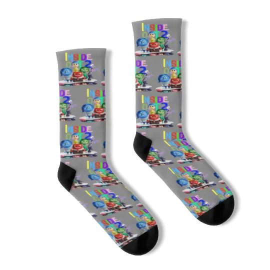 Disney Inside Out 2 Socks, Inside Out Characters Socks, Inside Out 2024 Movie Socks