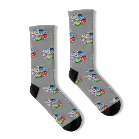 Disney Inside Out Socks, Inside Out Socks, Disney Pixar Inside Out Socks