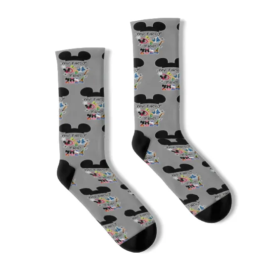 Disney Trip Socks, Mickey Socks, Mickey Ears, Disney Mickey Socks