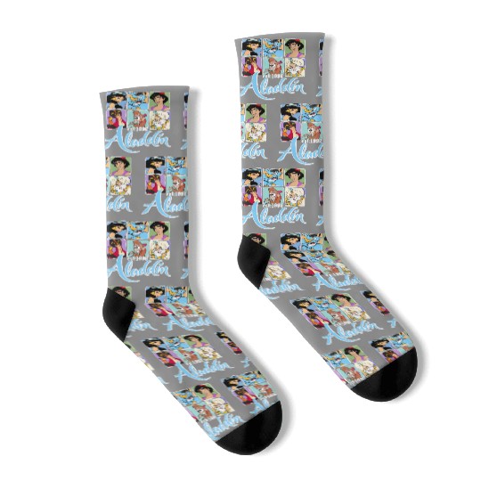 Disney Aladdin Characters Group Socks