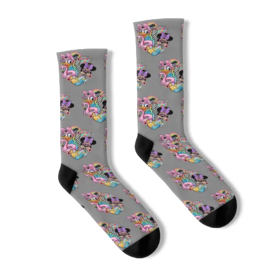 Disney vintage Socks - Disney Daisy Minnie Socks - Disney Epcot Socks
