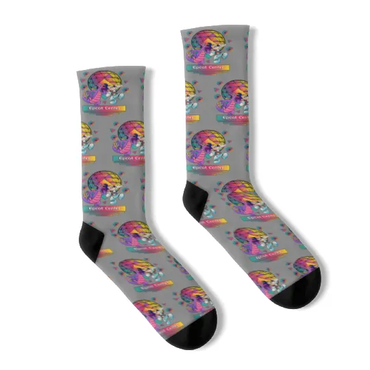 Disney Dragon Figment Socks, Epcot Figment Socks