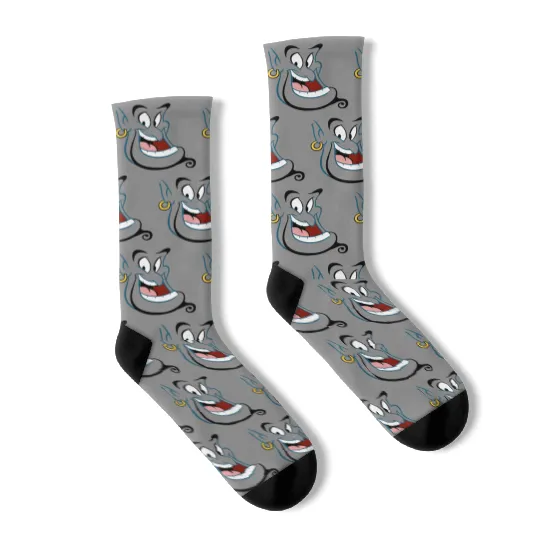 Disney Aladdin Genie Face Costume Socks