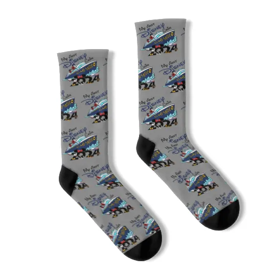 My First Disney Cruise 2024 Socks, Disney Family Cruise Socks