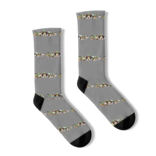 Disney Mardi Gras Socks, Disney Character Socks