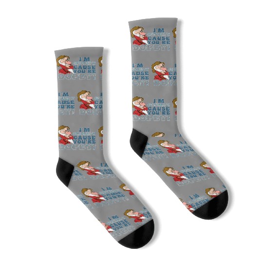 Disney I'm Grumpy Because You're Dopey Socks, Snow White Grumpy Socks