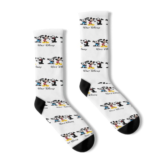 Julius the Cat Oswald the Lucky Rabbit Mickey Mouse Socks, Disney Trip Socks