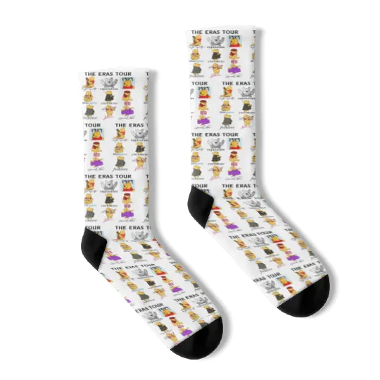 Winnie The Pooh Eras Tour Socks, Disney Pooh Socks, Pooh Bear Socks, Winnie The Pooh Socks