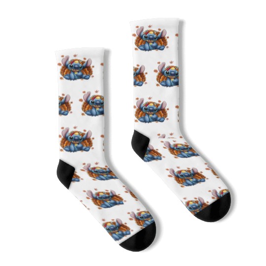 Disney Thanksgiving Turkey Stitch Socks