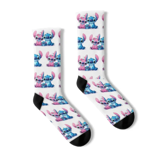 Lilo And Stitch , Stitch Angel , Lilo and Stitch , Funny Stitch, Disney Family Socks