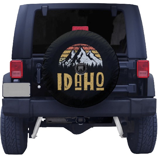 Vintage Retro Id Idaho Us Mountain State Spare Tire Covers