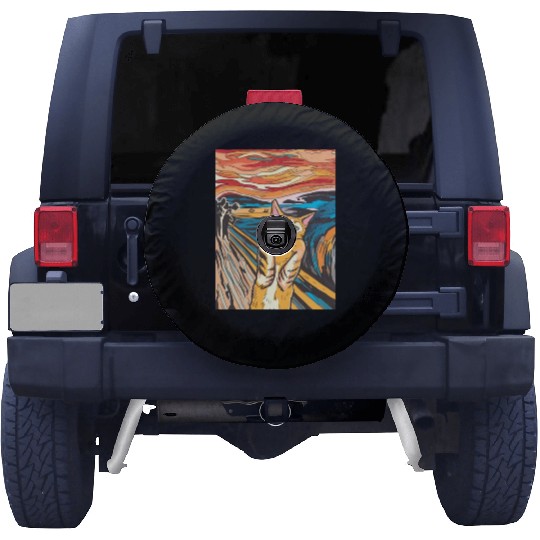 The scream of the cat Spare Tire Covers
