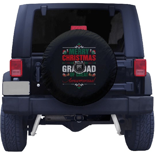 Merry Christmas To A Grandad Of Great Awesomeness Spare Tire Covers