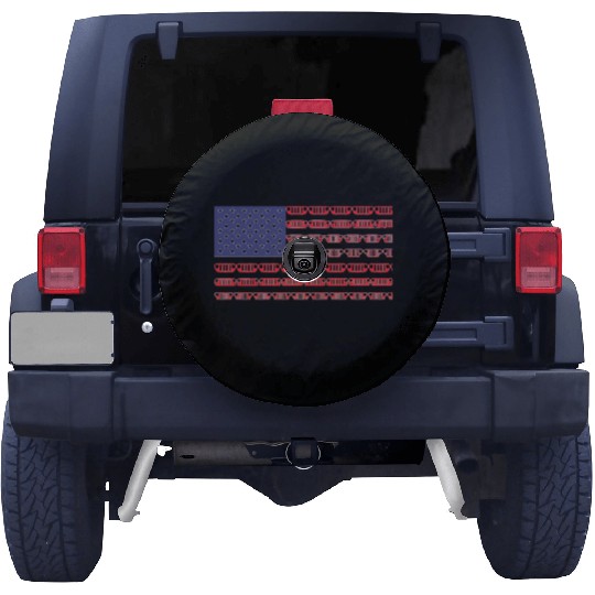Flag of the United States jeep Spare Tire Covers