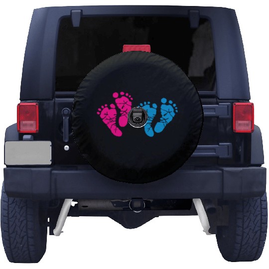 Twin Baby Feet - Pregnancy - Maternity - Mom to be Spare Tire Covers