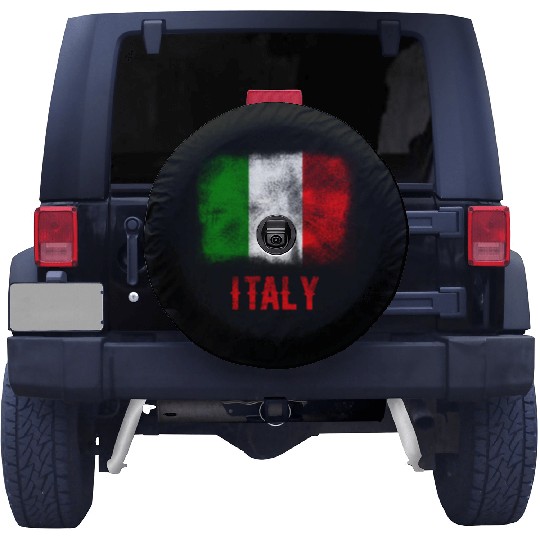 Italy Women Men Italian Spare Tire Covers Italia Flag Vintage