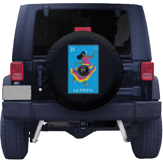 La Fiesta Mexican Loteria Bingo Card Spare Tire Covers