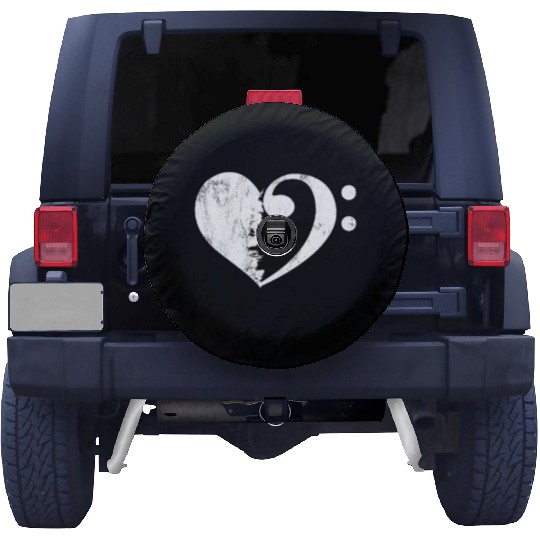 Bass Clef Music Lover Bass Player Musician Gift Spare Tire Covers