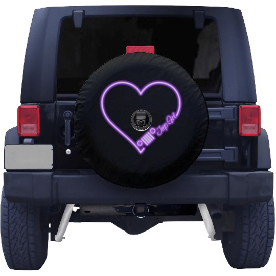Jeep Love Purple Neon Spare Tire Covers