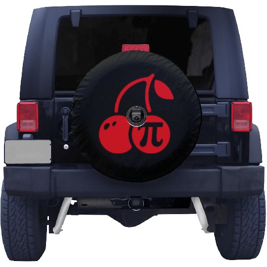 Cherry Pi Day Spare Tire Covers Funny Math Nerd Pie Teacher