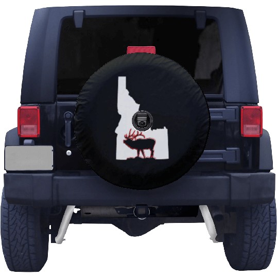 Idaho state with outline of Elk inside combi Spare Tire Covers