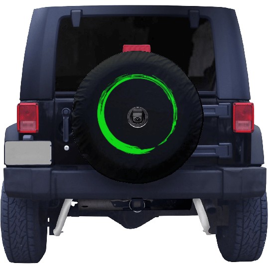 Circle Design Green Spare Tire Covers