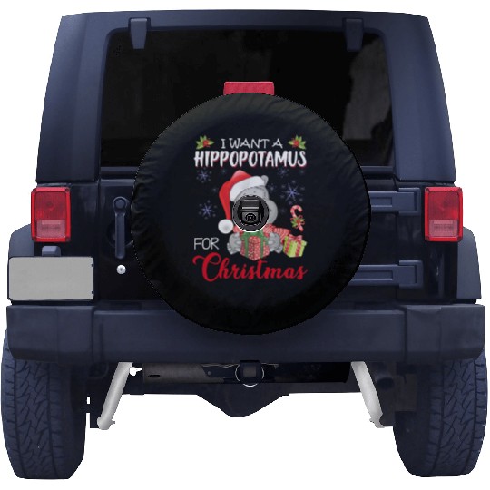 I Want A Hippopotamus For Christmas Xmas Hippo Spare Tire Covers