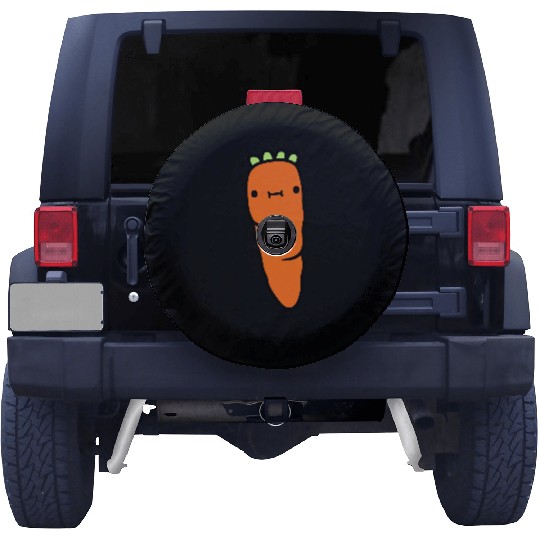 carrot with face carrot Spare Tire Covers