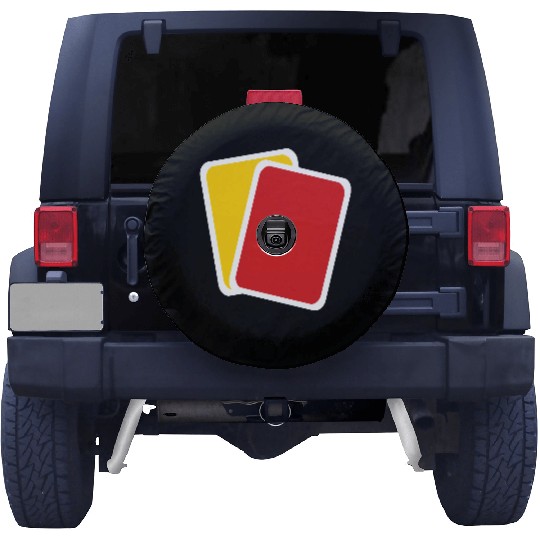 Red yellow card Spare Tire Covers