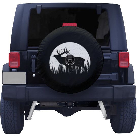 Elk Antlers Forest Moon Spare Tire Covers