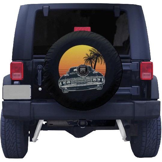 Muscle Car Sunset Spare Tire Covers