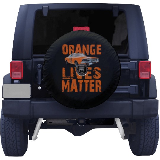 General Lee Dukes Of Hazzard Retro Orange Lives Spare Tire Covers