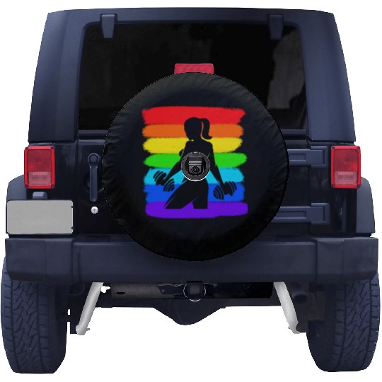 Fitness - Gym - Workout - Woman - Colorful Spare Tire Covers