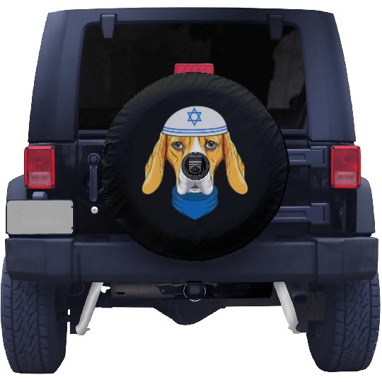 Cute Beagle Hanukkah Funny Dog Lover Jewish Gift Spare Tire Covers