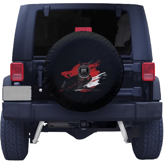 samurai japan japanese warrior ninja sword kanji Spare Tire Covers