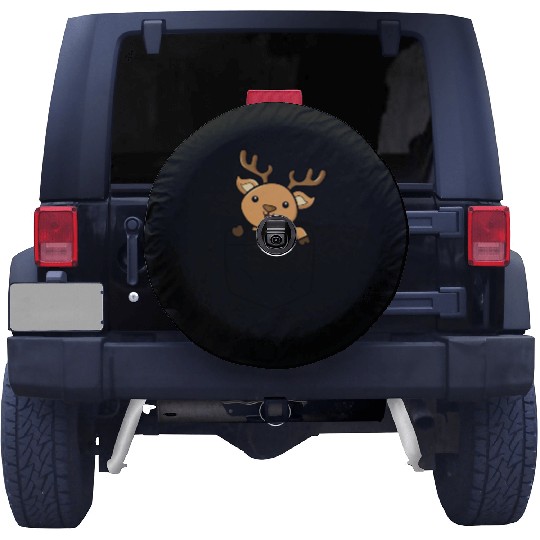 deer, Pocket, reindeer, Spare Tire Covers pocket, kids, cute