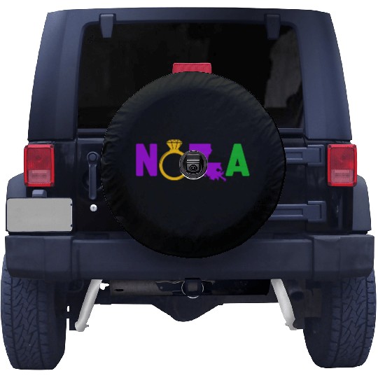New Orleans Bachelorette Party Map Mardi Gras Spare Tire Covers
