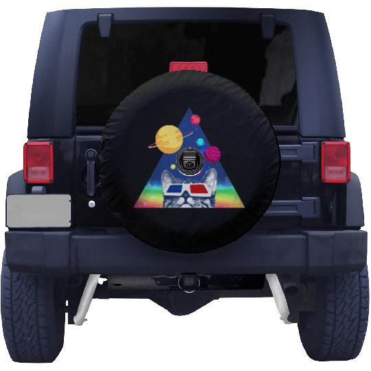 3D Space Cat Spare Tire Covers