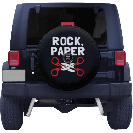 Rock Paper Scissors Lesbian LGBT LGBTQ Spare Tire Covers