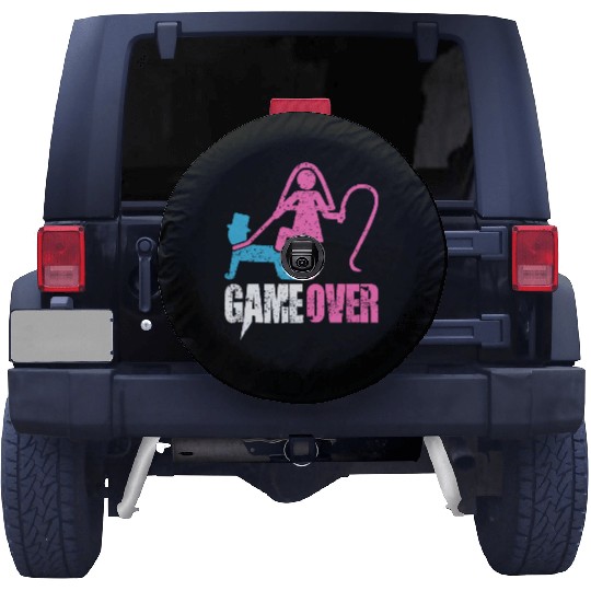 Funny Bride and Groom Meme & Quote Spare Tire Covers "Game