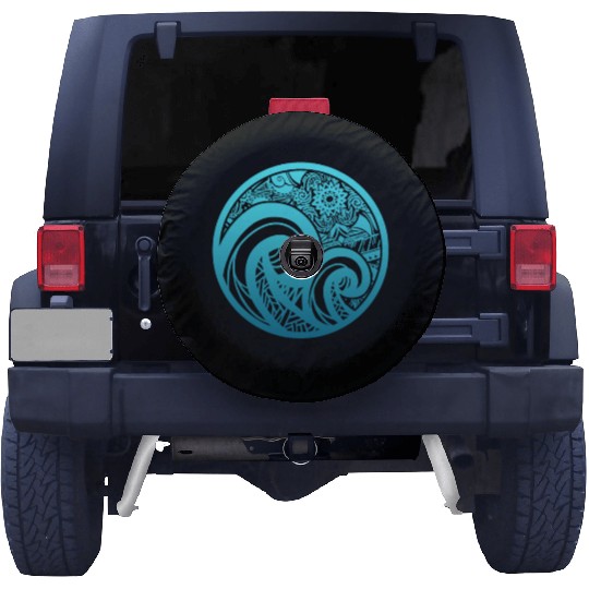 Maori Ocean Polynesian New Zealand Culture Tattoo Spare Tire Covers