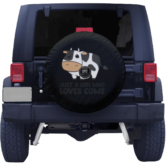 Cow Girl Just a Girl Who Loves Cows Spare Tire Covers