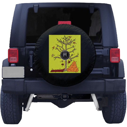 Autumn Colorful Leaves Nature Season Spare Tire Covers
