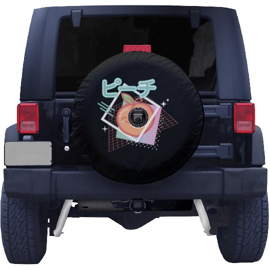 90s peach kawaii Spare Tire Covers